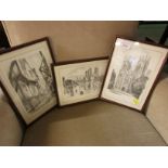 THREE SMALL FRAMED PRINTS OF YORK