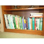 ONE SHELF OF CRICKET RELATED BOOKS