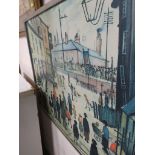 FRAMED REPRODUCTION PRINT AFTER L S LOWRY
