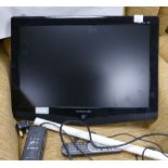 Daewoo DSL22V1WCD wall mounted television/ DVD combo: with remote