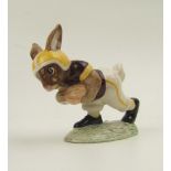 Royal Doulton Rare Bunnykins figure: Touchdown DB29: Made in a small edition for Boston College,