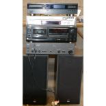 A collection of HiFi & similar items to include: NAD 3240PE amplifier, B&W 500 series speakers,