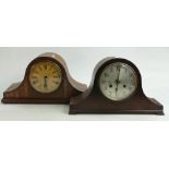 Two Oak bodied classical Mantle clocks: