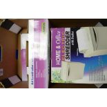 Laminator and Shredder: Office Essentials A4 laminator & pouches,