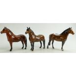 Thre Beswick horses New Forest Pony: mod