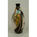 Moorcroft vase with floral decoration: dated 2007, signed by Phillip Gibson, seconds in quality,