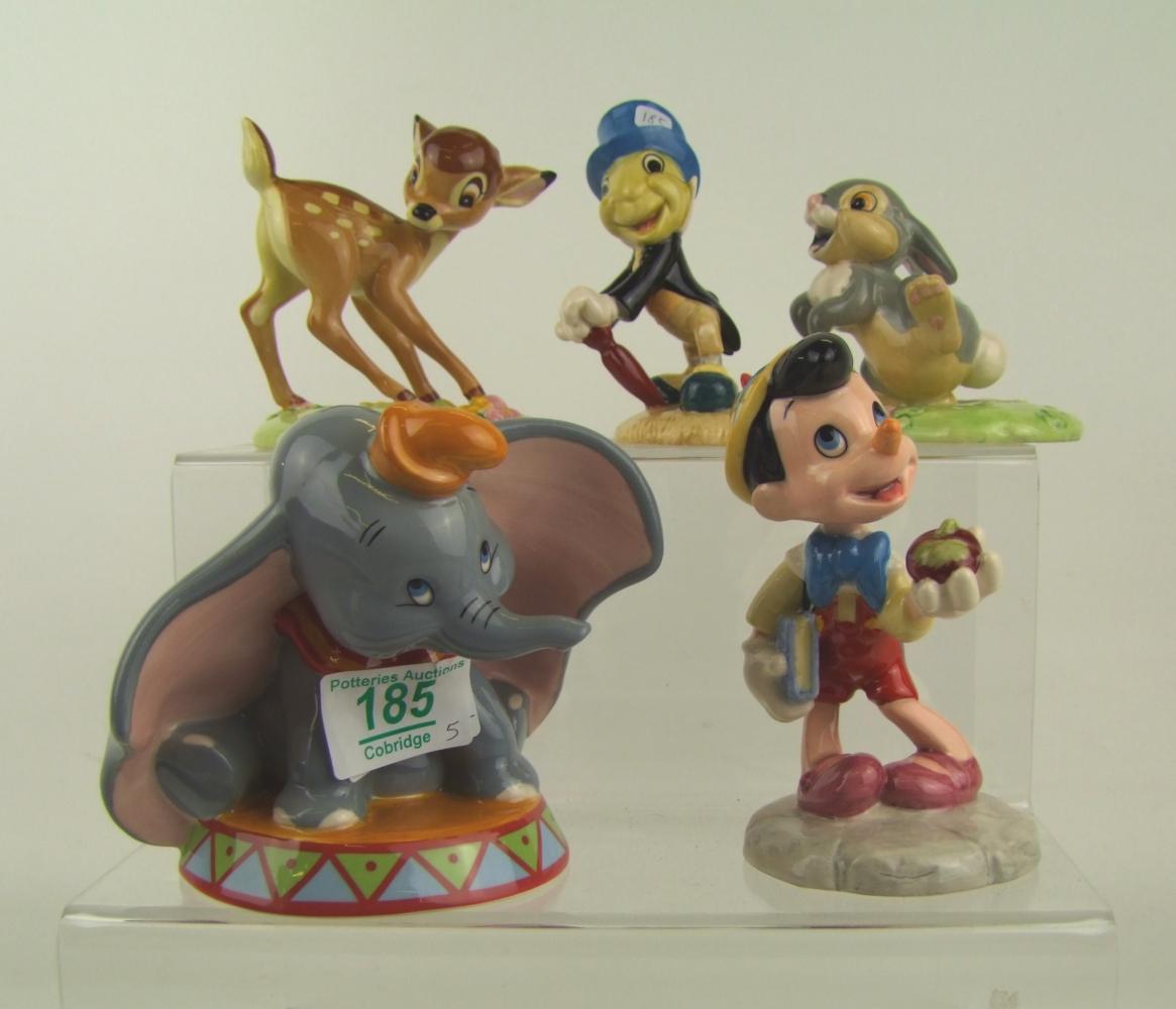 Royal Doulton Disney Showcase figure Dumbo FC3: Thumper, Bambi, Jimmy cricket, Pinocchio. All