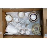 A mixed collection of items to include: Kath Branded floral tea set, Royal Victorian gilt