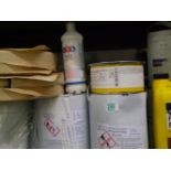 A mixed collection of DIY items to include: PVA bond, chlorinated rubber etc.