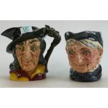 Royal Doulton prototype character jugs: Royal Doulton prototype character jug Granny painted in a