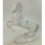 Augarten Wien Porcelain Figure of Rearing Horse: height 26cm