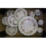 A Collection of Royal Albert Coleen Pattern tea ware( mostly seconds )