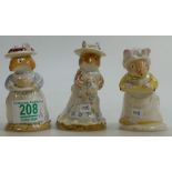 Royal doulton Brambly Hedge figures: Mrs Crusty Bread, Poppy Eyebright & Mrs Apple (last two are