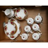 Royal Albert Old Country Rose Tea set: 21 piece