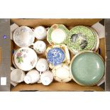 A mixed collection of tea ware to include: Colclough & Queen Anne floral decorated part tea sets