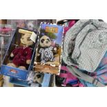 A kipling suitcase: together with 5 tote bags, a quantity of gorilla bag tags and 3 meercat toys ( 2