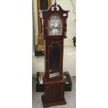 A Mahogany veneered 31 day grand daughter clock: