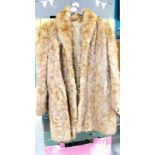 1950's three quarter length fur jacket: