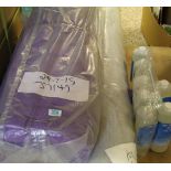 2 large rolls of purple felt: together with another roll of fabric, plus 7 bottles Bubbleset Jet