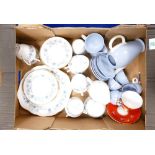 Collection of Wedgwood Jasper ware and Queens ware.