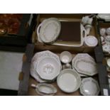 A mixed collection of items to include: Johnson Bros eternal Beau dinner ware & LLoyd Loom