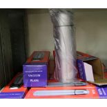 A quantity of stainless steel vacuum flasks: new and boxed (17).