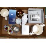 A mixed collection of items to include: boxed wedgwood Tankard, Royal Doulton Milner Grey designed