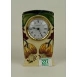 Moorcroft Anna Lily mantel clock: seconds in quality