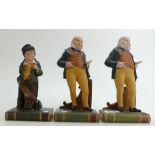 Three Aynsley Dickins Figures to include: The Artful Dodger & Mr Micawber ( both damaged )