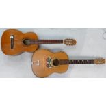 Japanese Suzuki branded Classical Acoustic Guitar: together with unusual similar item with butterfly