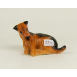 Royal Doulton K1 series: Airedale Terrier Lying.