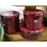 3 boxes of Royal Albert Old Country Roses to include: biscuit barrel, stone ware bowl and large
