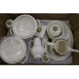 A collection of Wedgwood Sporting Scenes Ironstone dinner ware: including tureens, vegetable plates,