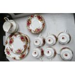 Royal Albert Old Country Rose Tea set: 21 piece