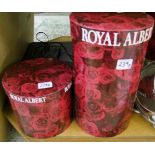 2 individual boxes of Royal Albert ware to include: medium planter and large Montrose vase (2)