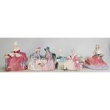 A collection of Royal Doulton figures: Including Afternoon Tea HN1747, The Love Letter HN2149,