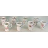 A collection of Shelley Beakers to include: Harebell 13590, Rose Pansy & Forget-me-not 13424,