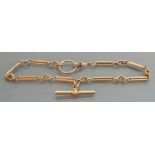 Victorian 10ct Rose gold Albert Chain with long links 43.