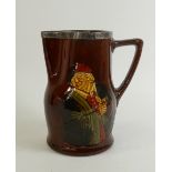 Royal Doulton Kingsware Jug: Royal Doulton Kingsware jug decorated with a drinking man ''Would you