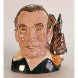 Rare Sir Stanley Matthews Royal Doulton prototype small Toby Jug: Height is 5" / 12.7cm.