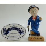 Royal Doulton Advertising Figure Sir Kreamy Knut AC3 and anme stand: Limited edition from 20th