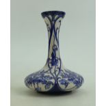 Moorcroft Viola Vase: Trial piece dated 27.02.19. height 15cm, firsts in quality.
