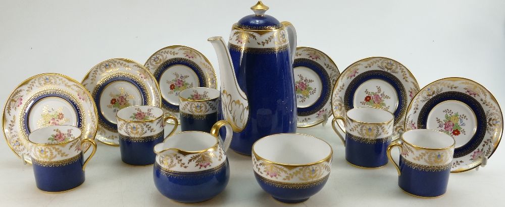 Spode Regent part coffee set: Spode Regent coffee set to include coffee pot, milk jug, sugar bowl,