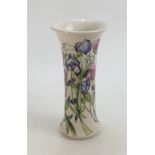 Moorcroft Sweetness Vase: Trial piece dated 04.07.18 by designer Nicola Slaney. Height 25.