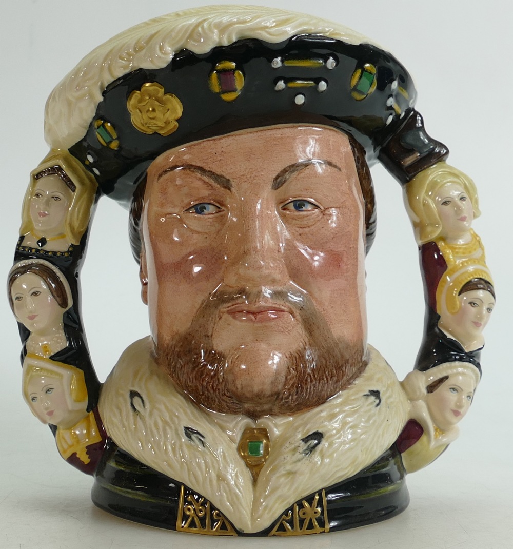 Royal Doulton large two handled character jug King Henry VIII D6888: Limited edition with