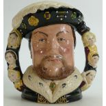 Royal Doulton large two handled character jug King Henry VIII D6888: Limited edition with
