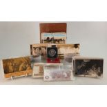 Collection of world Postcards, Coins,