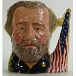 Royal Doulton large double sided character jug Ulysses S. Grant/Robert E.