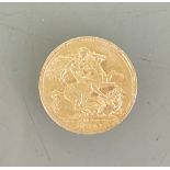 22ct gold Full Victoria Sovereign dated 1900: