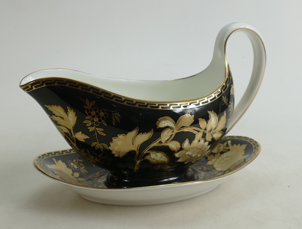 A very large collection of Wedgwood Black Tonquin patterned dinner & tea ware to include: Tea set, - Image 3 of 6